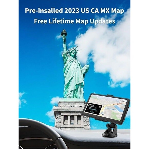 Liontru 2023 Bluetooth GPS Navigation for Car, 7 inch Truck GPS Navigator - Picture 3 of 7